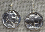 Buffalo Nickle Coin Earrings