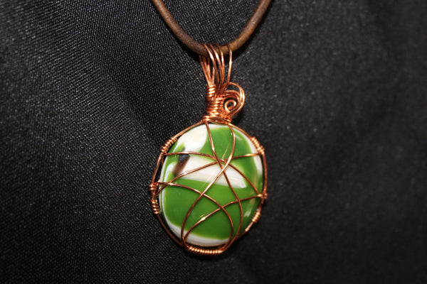 Fused Glass Pendant 010 – On Cord Creations