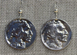 Buffalo Nickle Coin Earrings
