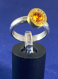 Shell Casing Ring With Sterling Band